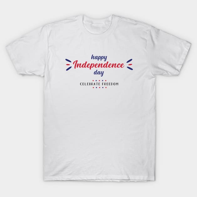 Independence Day USA T-Shirt by hotzelda